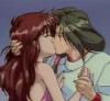 Damien Kissing a girl