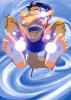 A hot Koga from Inuyasha with blue bubbles